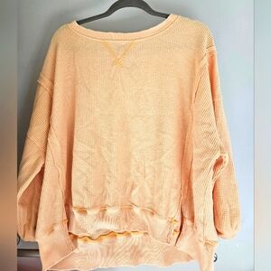 AE waffle oversized shirt - XS